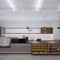 Thiết kế nội thất quầy cửa hàng Heart Mart Đồng Nai với 30m2